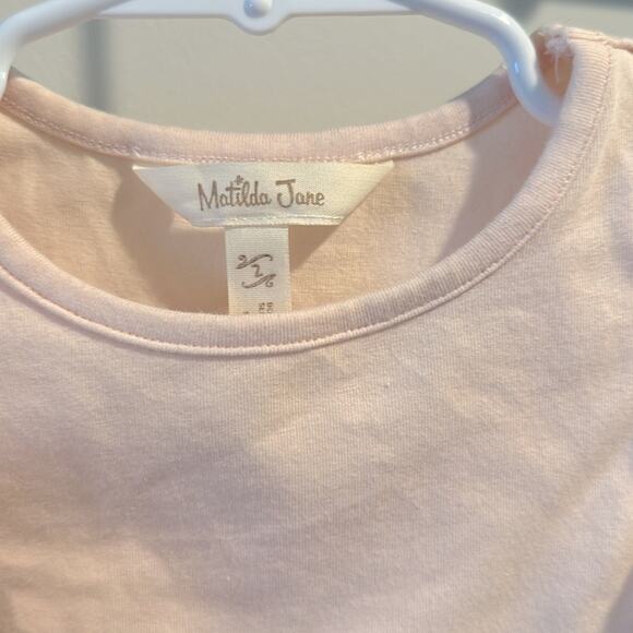 Matilda Jane Riley Solid Pleated Print Sleeve Top size 2 - Picture 4 of 8